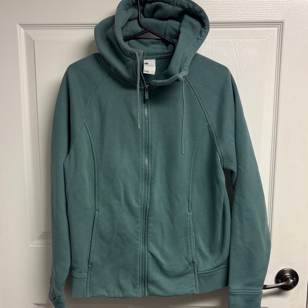 All in Motion Teal Zip-Up Fleece Jacket
